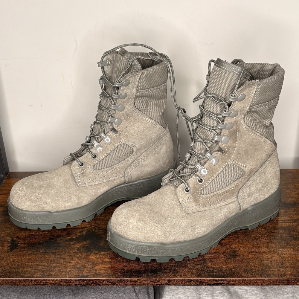 McRae Footwear US Military Combat Boots Women's Sz 6R Sage Green GORE-TEX Vibram